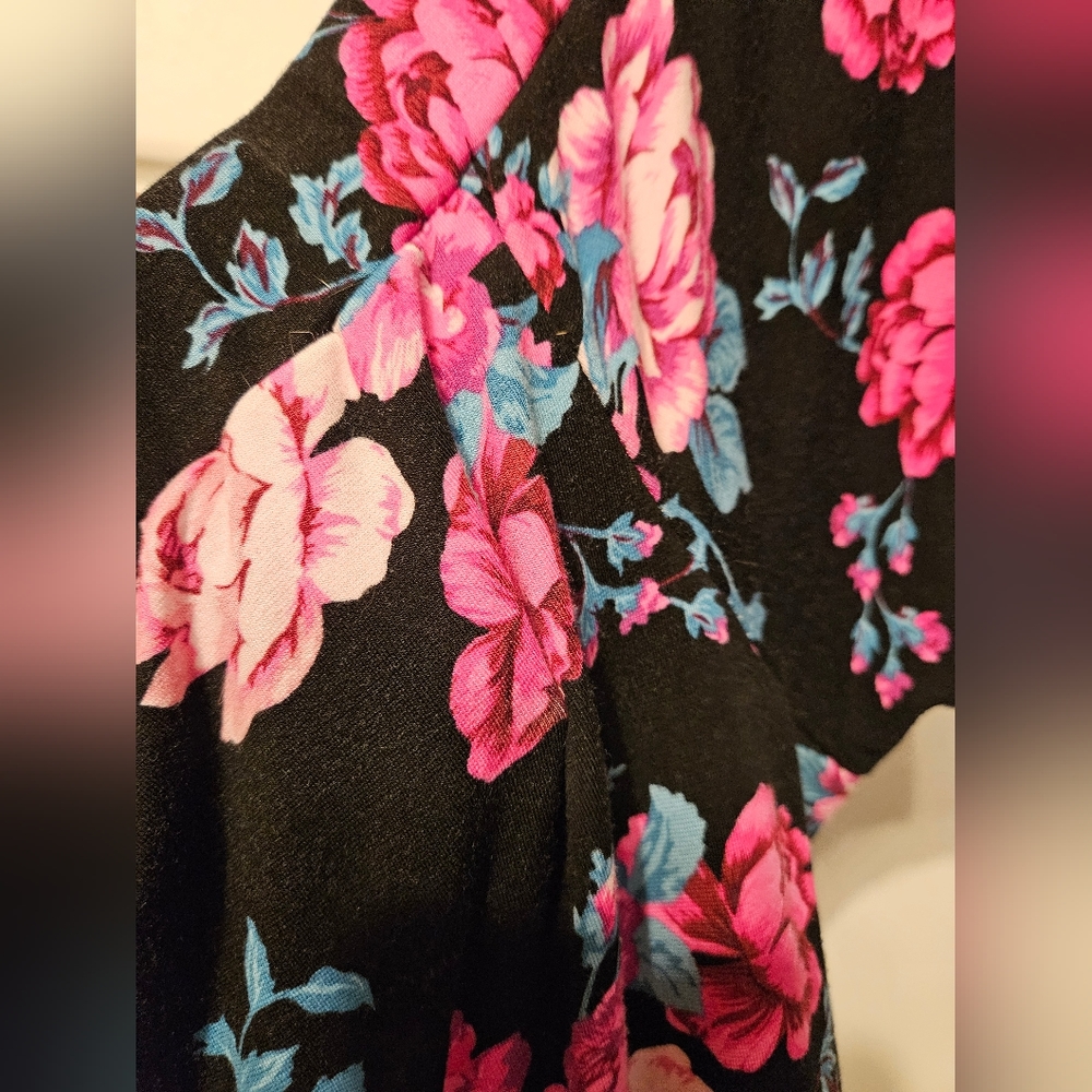 Pink and blue floral torrid dress